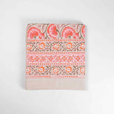 King-size Lotus Printed Bedcover, Pink
With 2 Pillow Cases - Eyaas